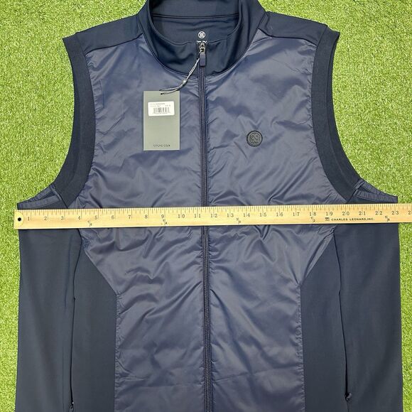 G/Fore Interlock Performer Vest Size XL Stretch Tech Twighlight Navy NWT - Picture 11 of 13